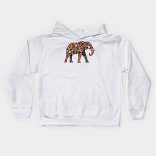 Beautiful Elephant Totem Floral Tattoo Art Kids Hoodie